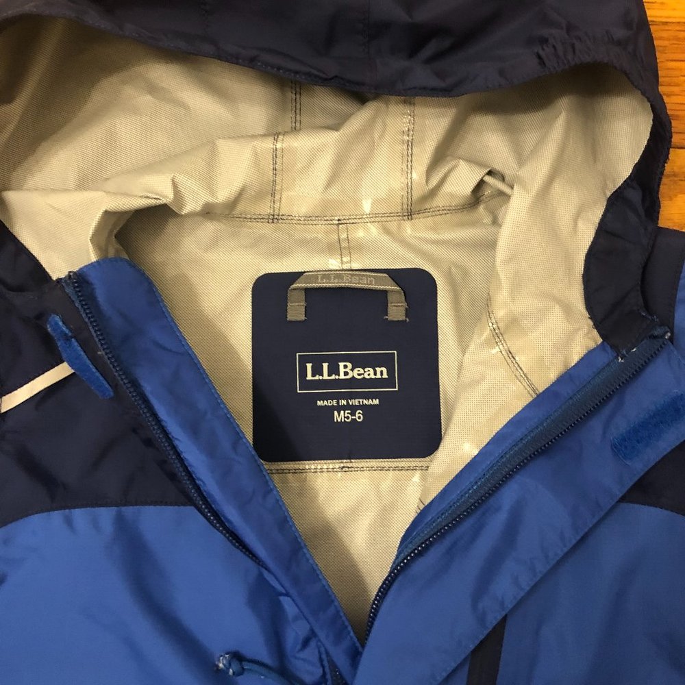 LL Bean  Kids' Trail Model Rain Jacket, Colorblock